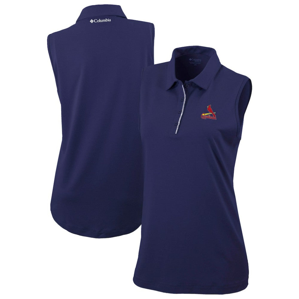 St. Louis Cardinals Columbia Women's Tend The Ball Sleeveless Polo for sale