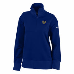 Milwaukee Brewers Columbia Women's Birchwood Hills Quarter-Zip Pullover Sale