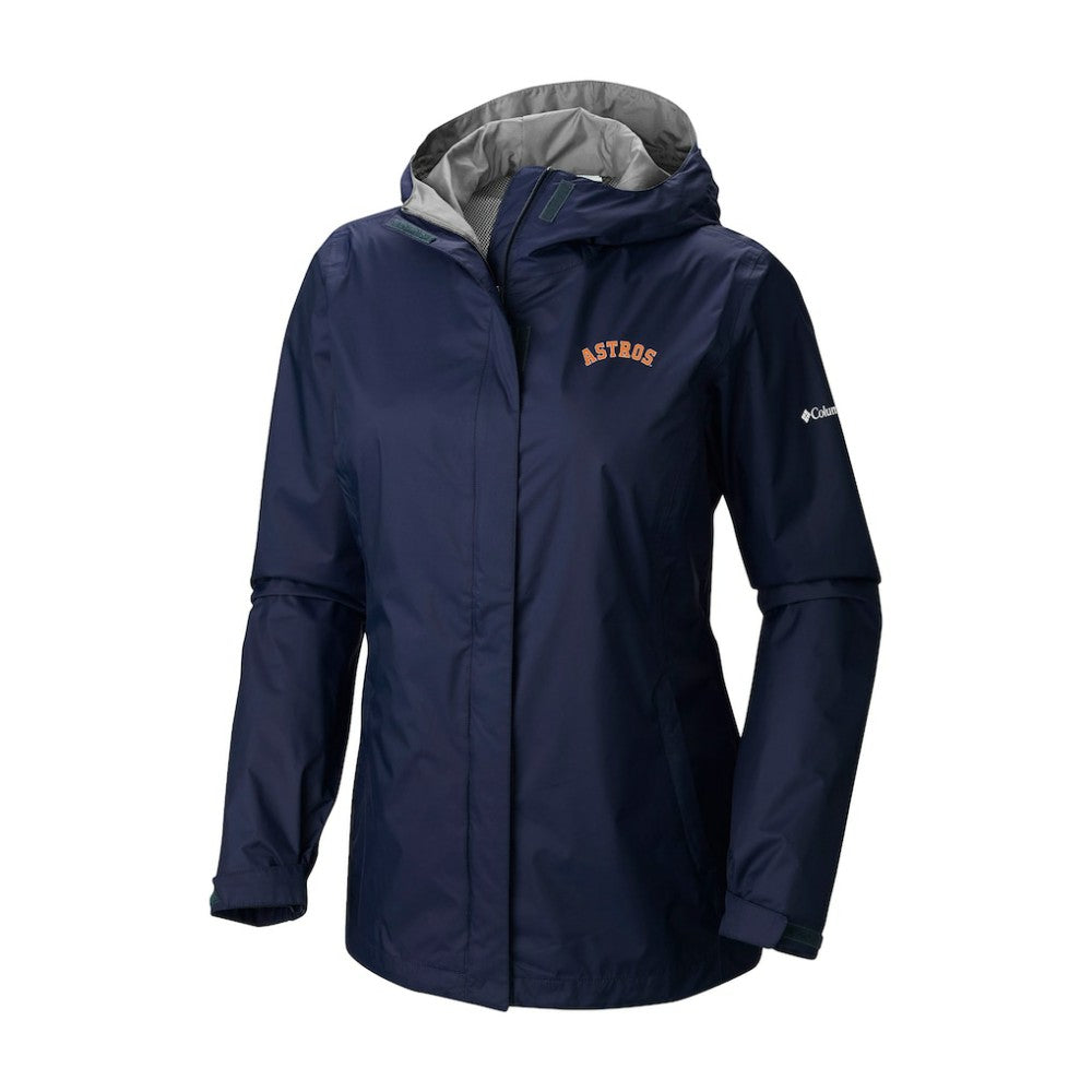 Houston Astros Columbia Women's Arcadia II Omni-Tech Full-Zip Hoodie Rain Jacket Near Me