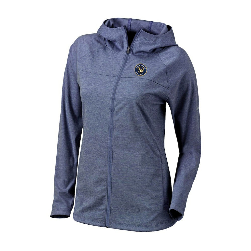 Milwaukee Brewers Columbia Women's Half Shot Full-Zip Hoodie for sale
