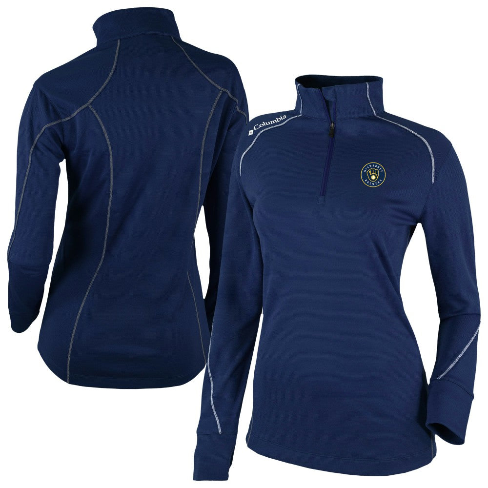 Milwaukee Brewers Columbia Women's Shotgun 2.0 Quarter-Zip Pullover Sale