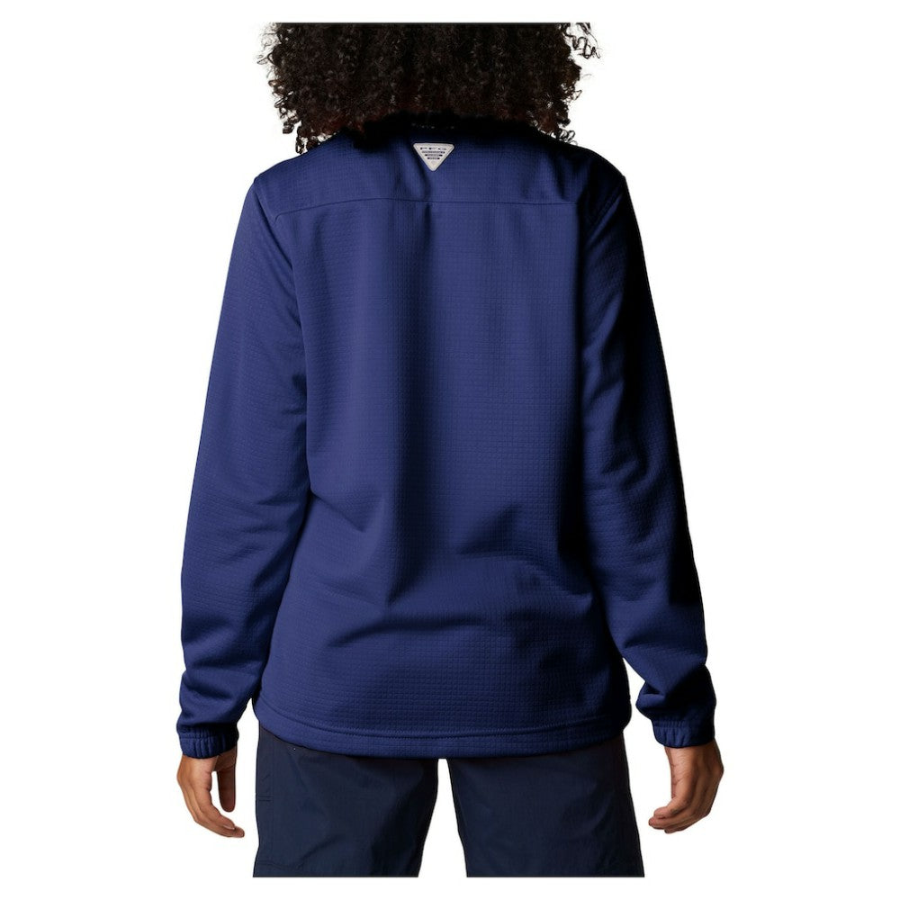 Detroit Tigers Columbia Women's Skiff Guide Fleece Half-Zip Pullover Jacket Lifestyle