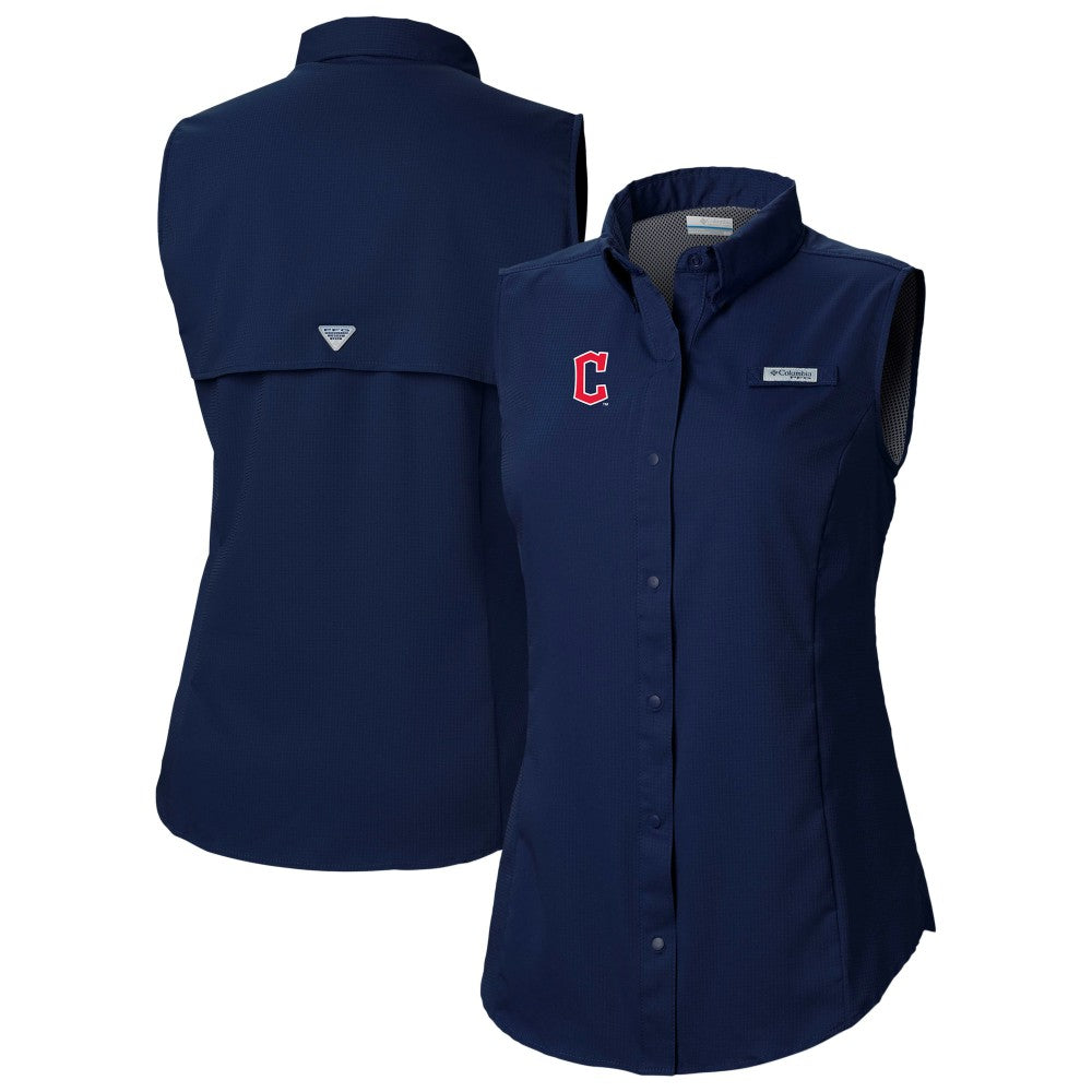 Cleveland Guardians Columbia Women's Tamiami Sleeveless Shirt Lifestyle