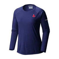 Boston Red Sox Columbia Tidal Tee II Long Sleeve T-Shirt On Sale