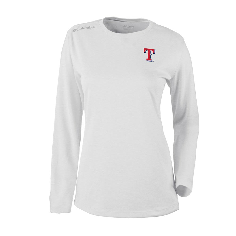 Texas Rangers Columbia Shotgun Long Sleeve T-Shirt On Sale