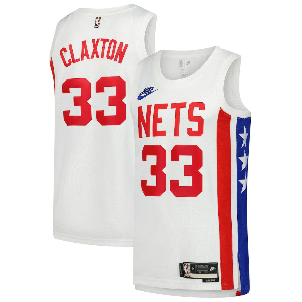 Nike - Nic Claxton Brooklyn Nets Swingman Jersey - Classic Edition - White
