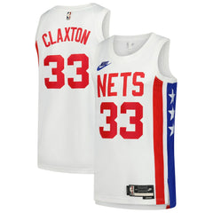 Nike - Nic Claxton Brooklyn Nets Swingman Jersey - Classic Edition - White