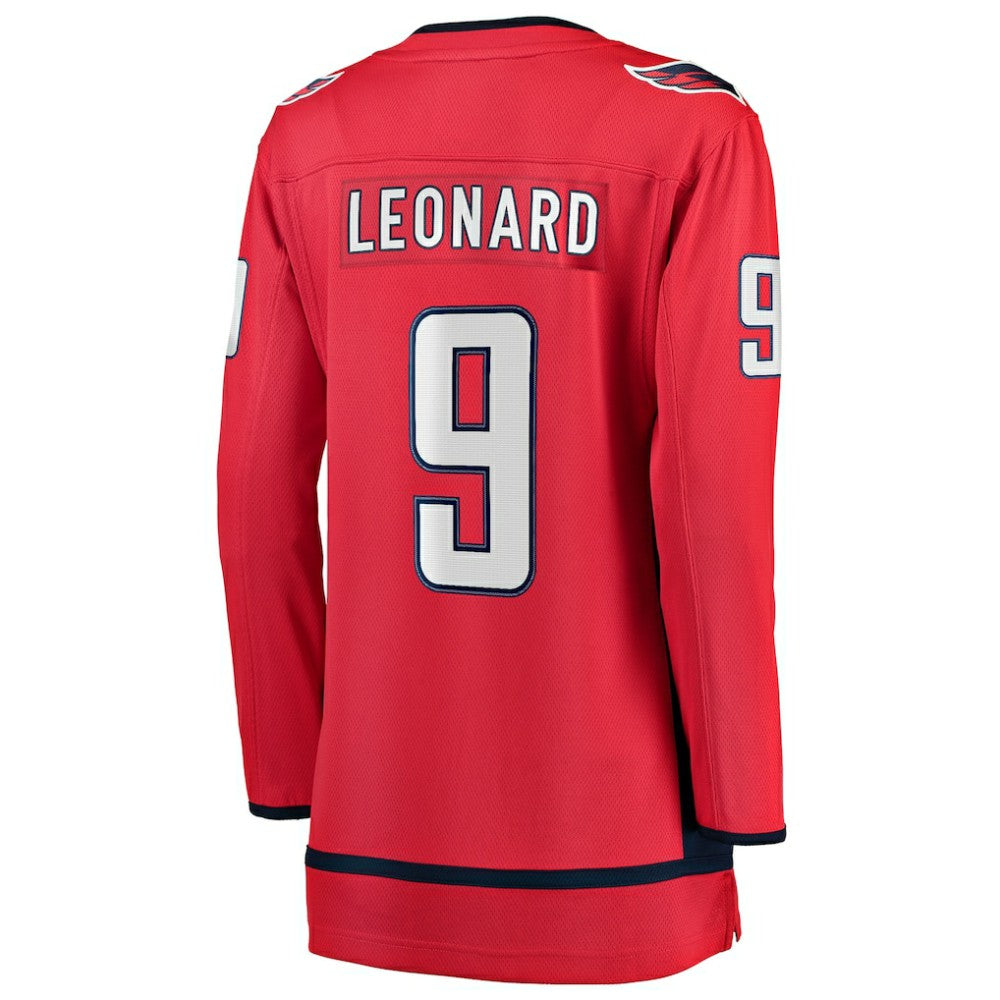 Ryan Leonard Washington Capitals Fanatics Women's Home Breakaway Player Jersey - Red | NHL Jerseys