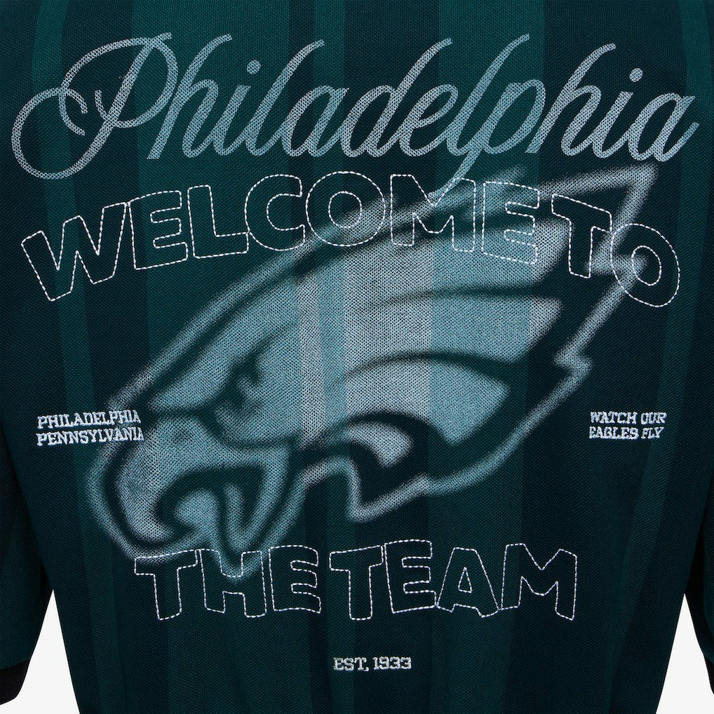 Philadelphia Eagles Off Season Women's Rugby T-Shirt Midnight Green - NFL