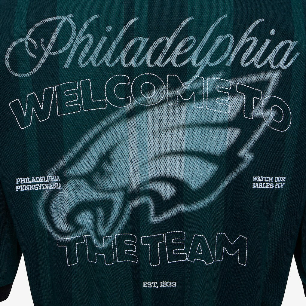 Philadelphia Eagles Off Season Women's Rugby T-Shirt Midnight Green - NFL
