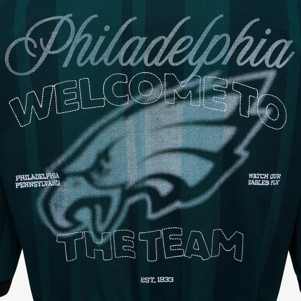 Philadelphia Eagles Off Season Women's Rugby T-Shirt Midnight Green - NFL