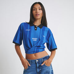 Detroit Lions Off Season Women's Rugby T-Shirt Blue - NFL