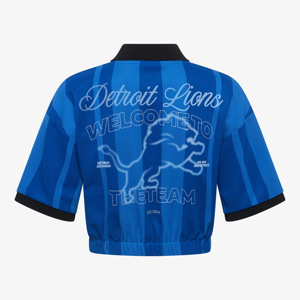 Detroit Lions Off Season Women's Rugby T-Shirt Blue - NFL