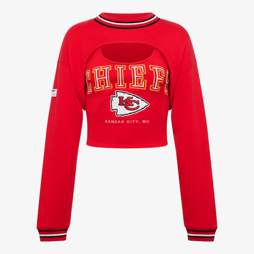 Kansas City Chiefs Off Season Women's Fleece Shrug Cami Red - NFL