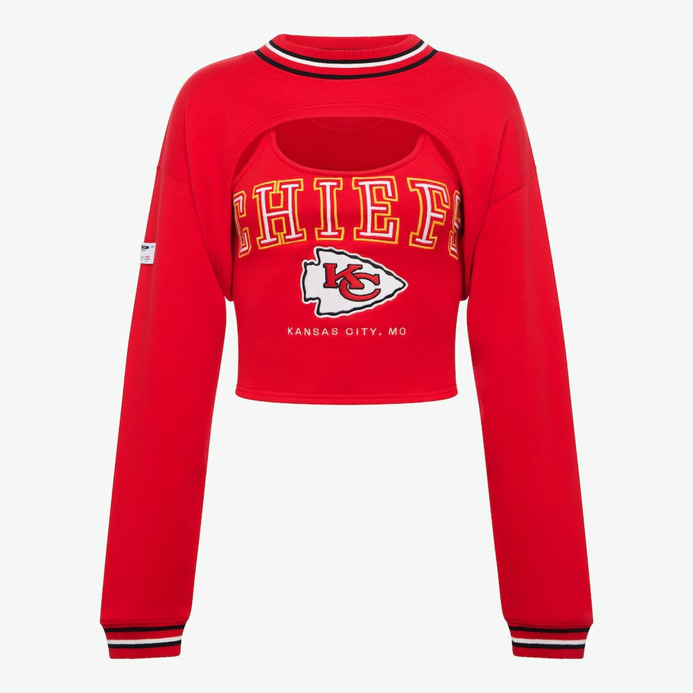 Kansas City Chiefs Off Season Women's Fleece Shrug Cami Red - NFL
