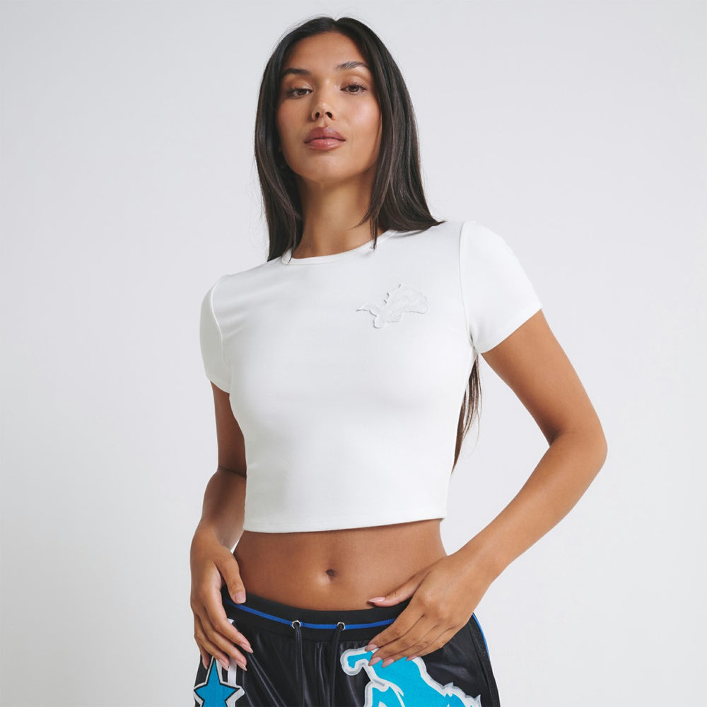 Detroit Lions Off Season Women's Baby T-Shirt White - NFL