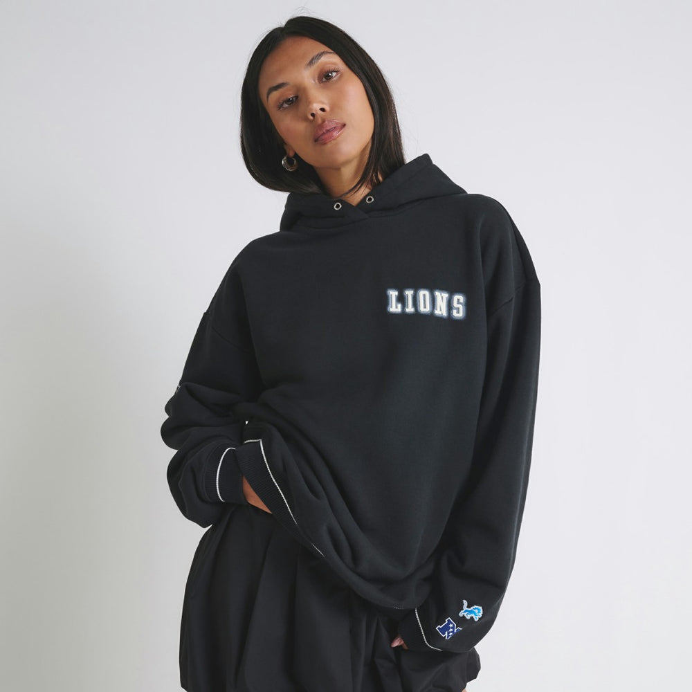 Detroit Lions Off Season Unisex Hoodie Black - NFL
