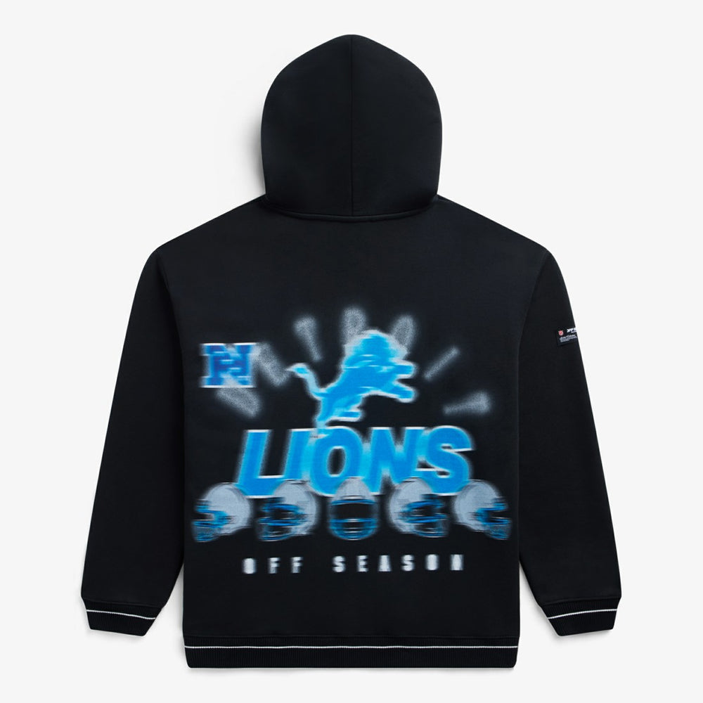 Detroit Lions Off Season Unisex Hoodie Black - NFL