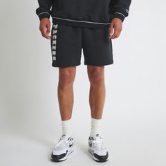 Green Bay Packers Off Season Unisex Fleece Shorts Black - NFL