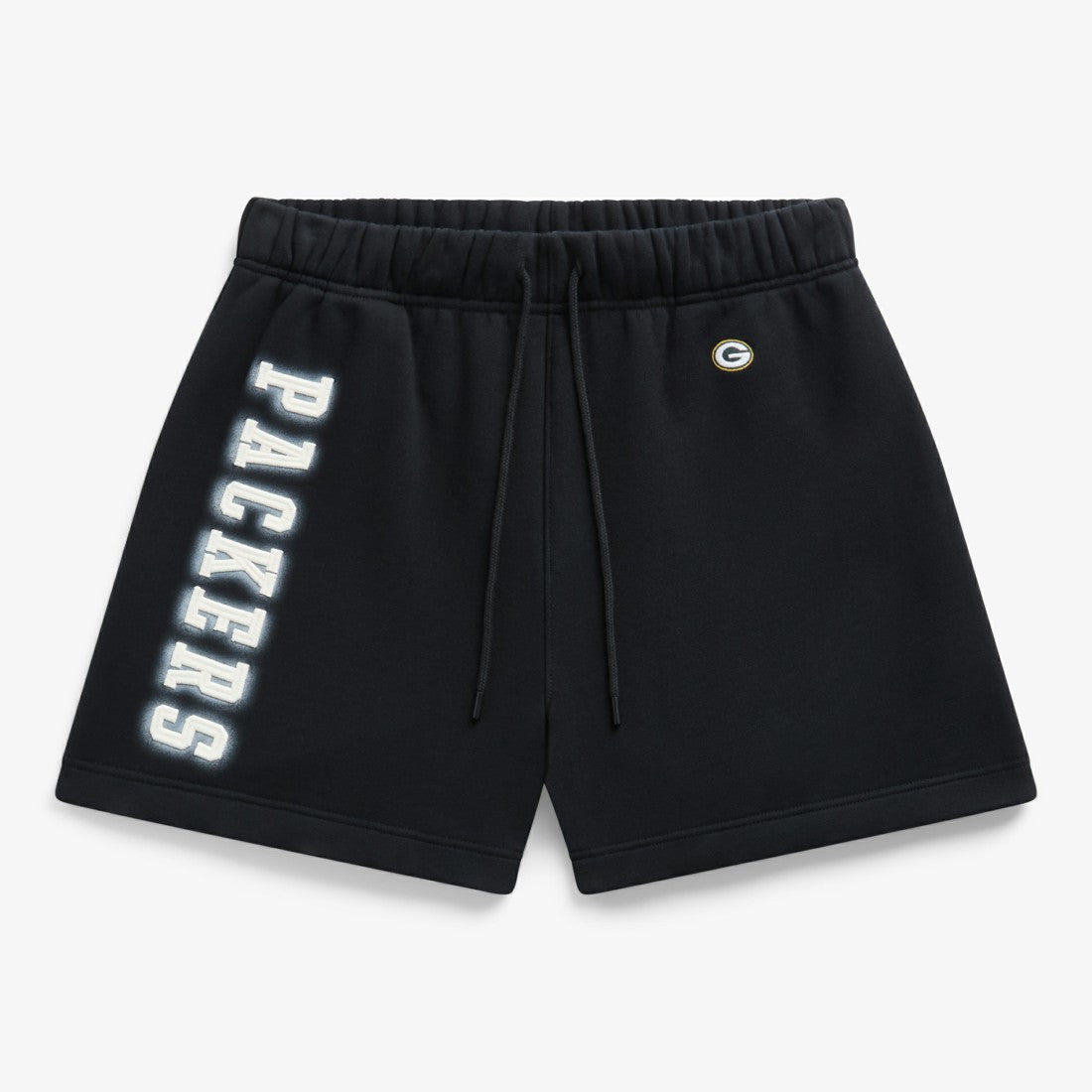 Green Bay Packers Off Season Unisex Fleece Shorts Black - NFL