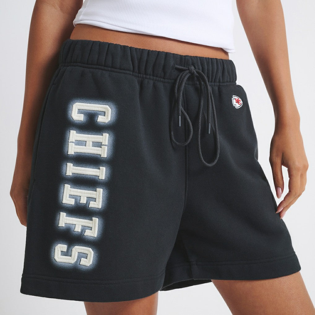 Kansas City Chiefs Off Season Unisex Fleece Shorts Black - NFL