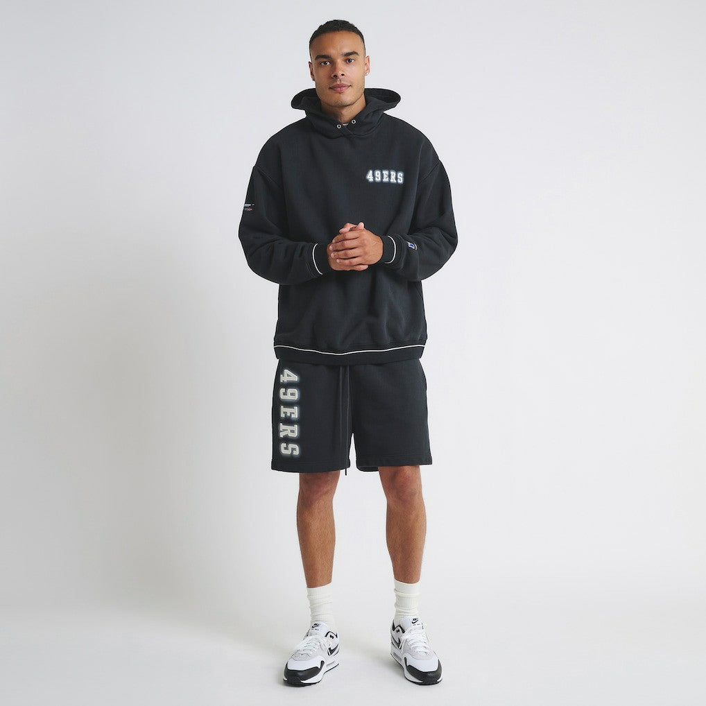 San Francisco 49ers Off Season Unisex Fleece Shorts Black - NFL