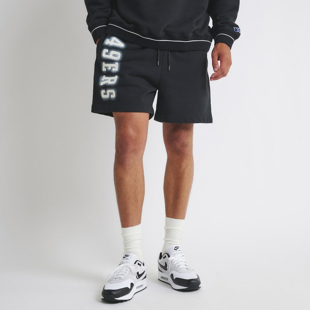 San Francisco 49ers Off Season Unisex Fleece Shorts Black - NFL