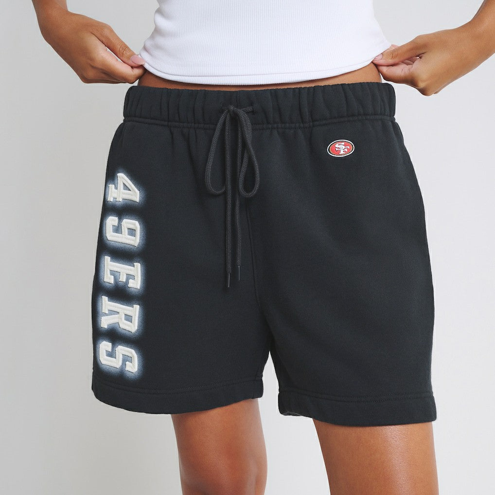 San Francisco 49ers Off Season Unisex Fleece Shorts Black - NFL