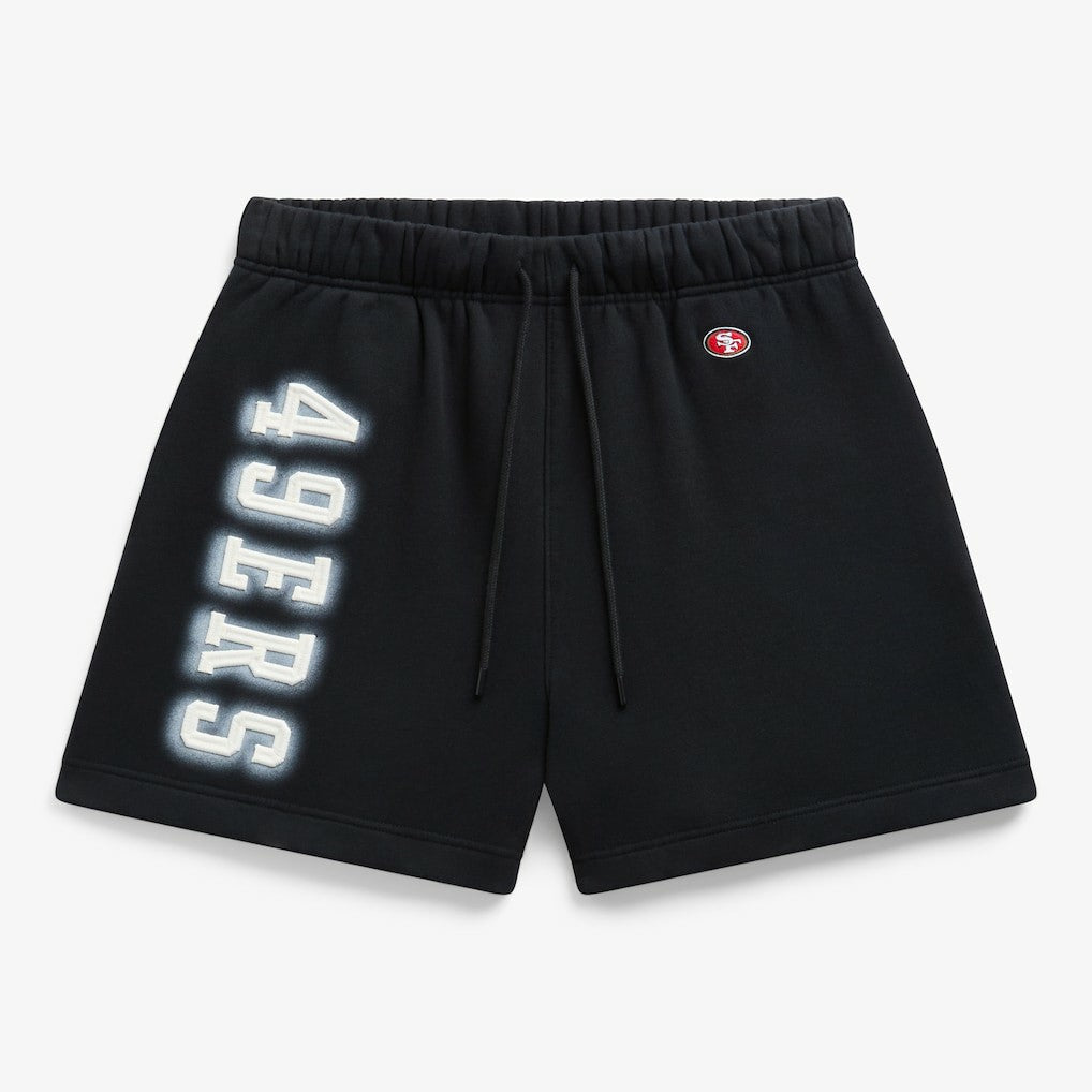 San Francisco 49ers Off Season Unisex Fleece Shorts Black - NFL