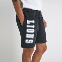 Detroit Lions Off Season Unisex Fleece Shorts Black - NFL