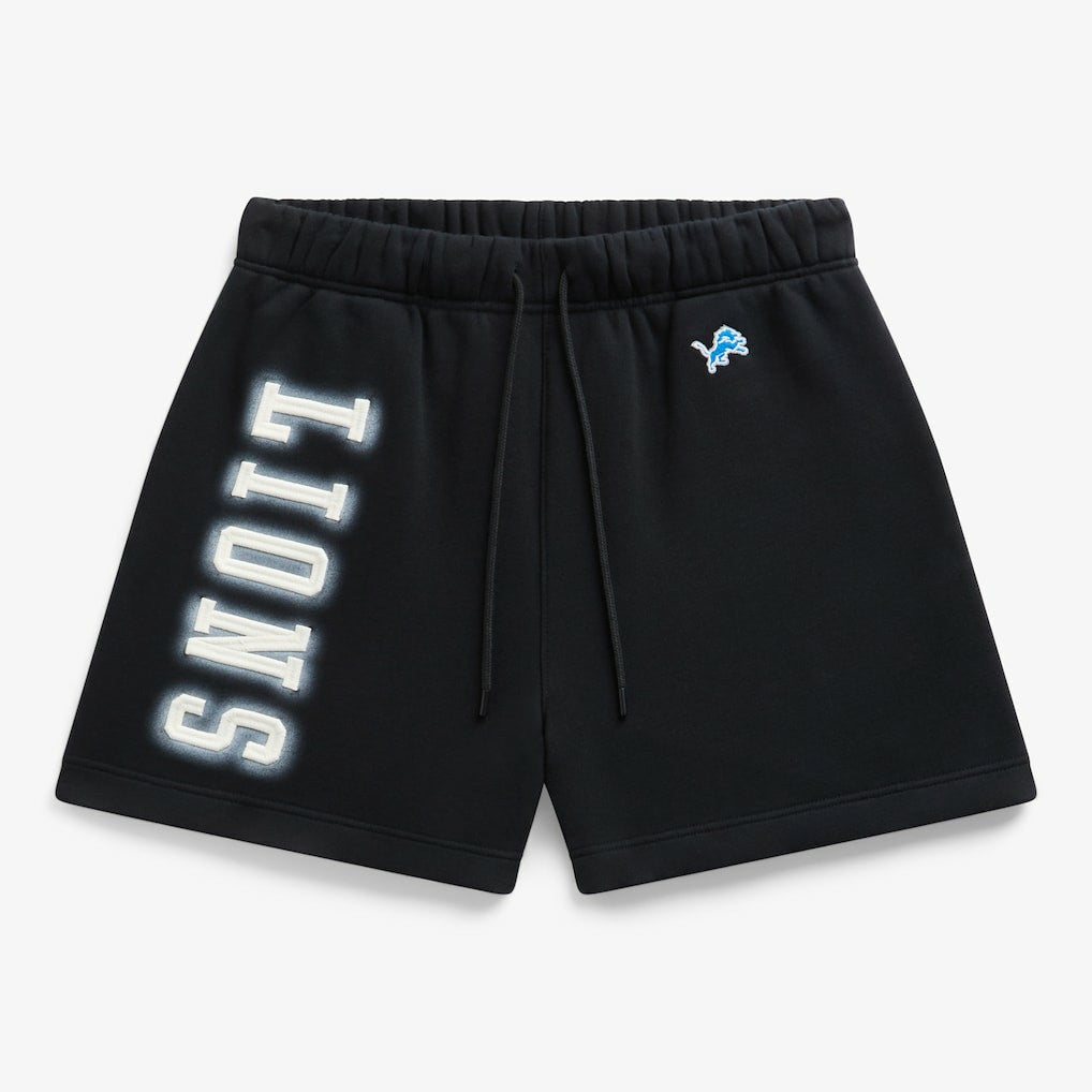 Detroit Lions Off Season Unisex Fleece Shorts Black - NFL