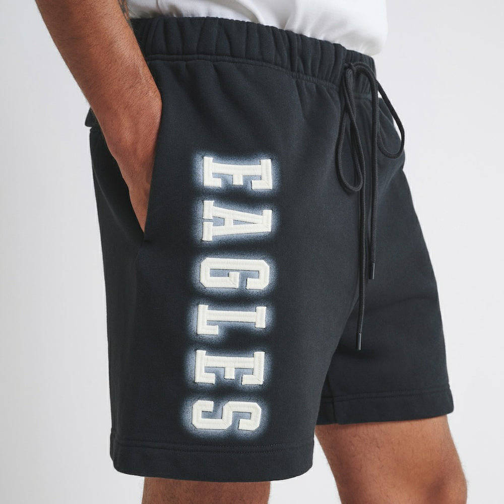Philadelphia Eagles Off Season Unisex Fleece Shorts Black - NFL