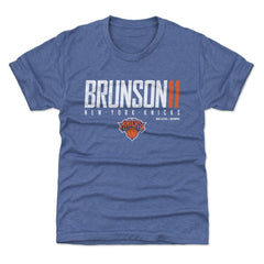 NBA - Jalen Brunson New York Knicks 500 Level Youth Elite T-Shirt - Blue