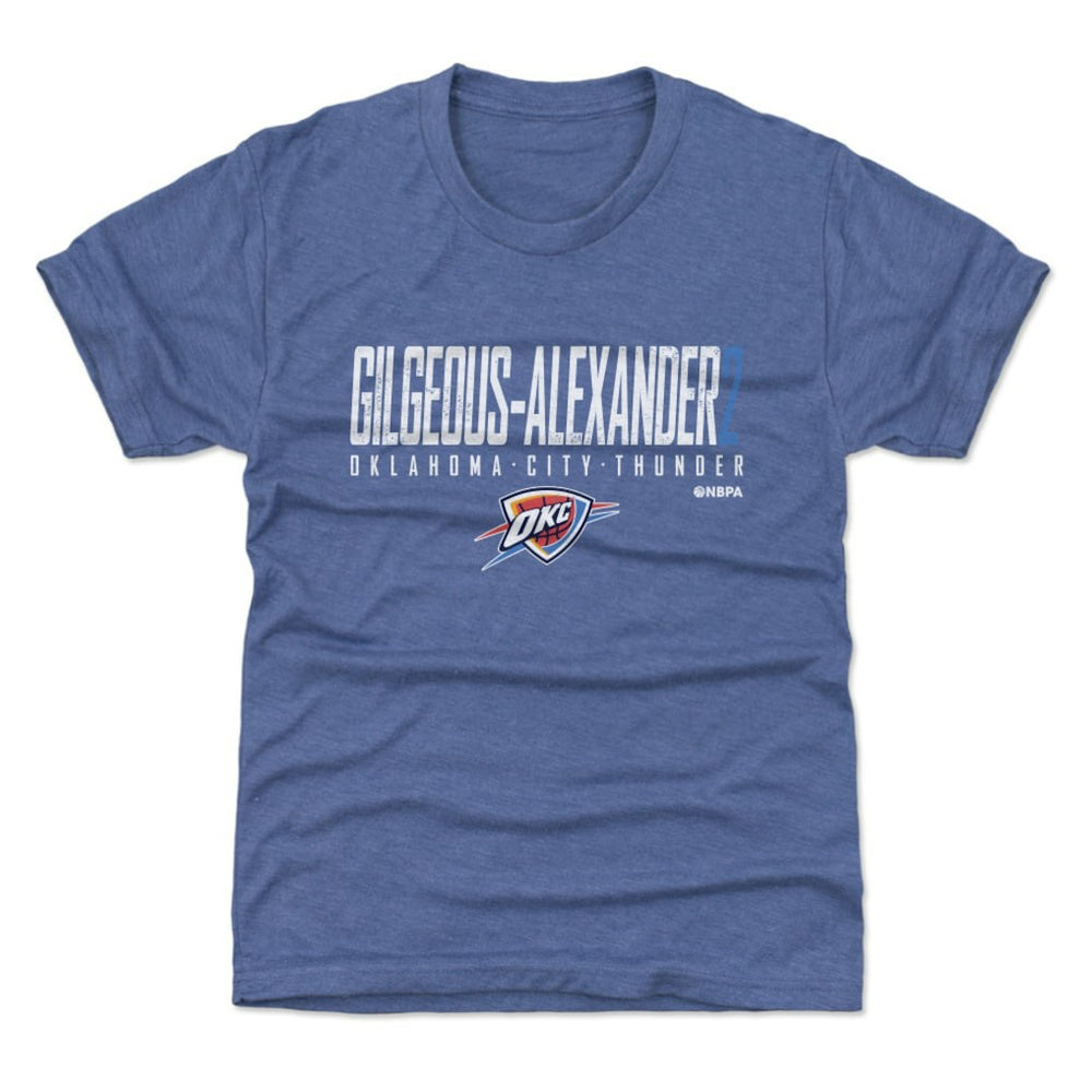 NBA - Shai Gilgeous-Alexander Oklahoma City Thunder 500 Level Youth Elite T-Shirt - Blue