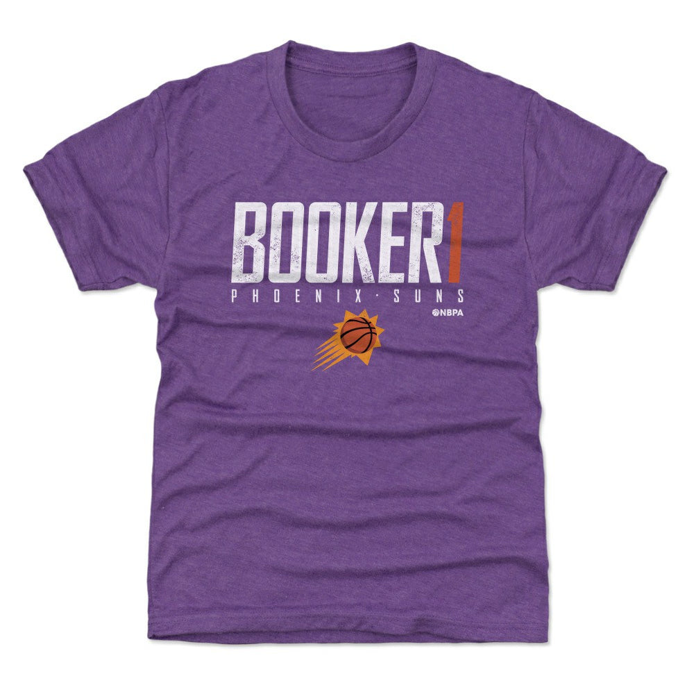 NBA - Devin Booker Phoenix Suns 500 Level Youth Elite T-Shirt - Heather Purple
