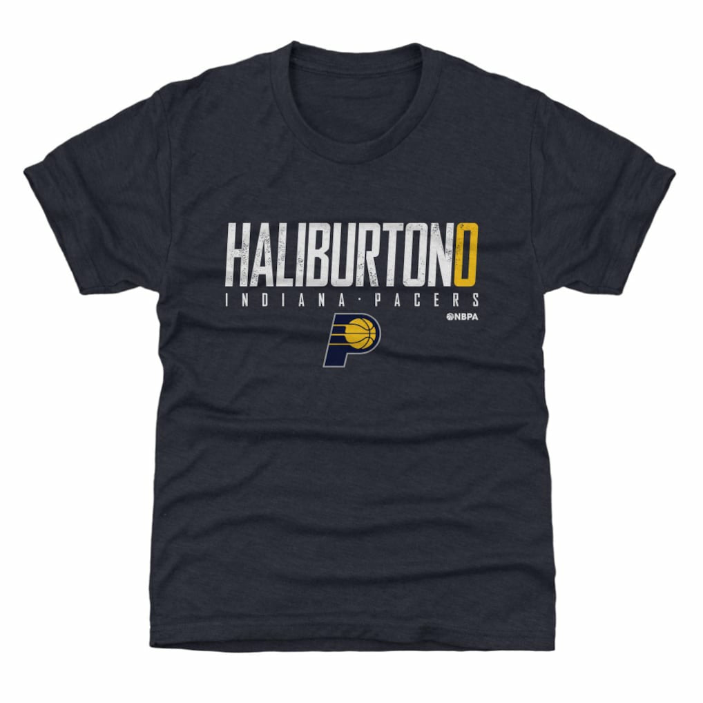 NBA - Tyrese Haliburton Indiana Pacers 500 Level Youth Elite T-Shirt - Navy
