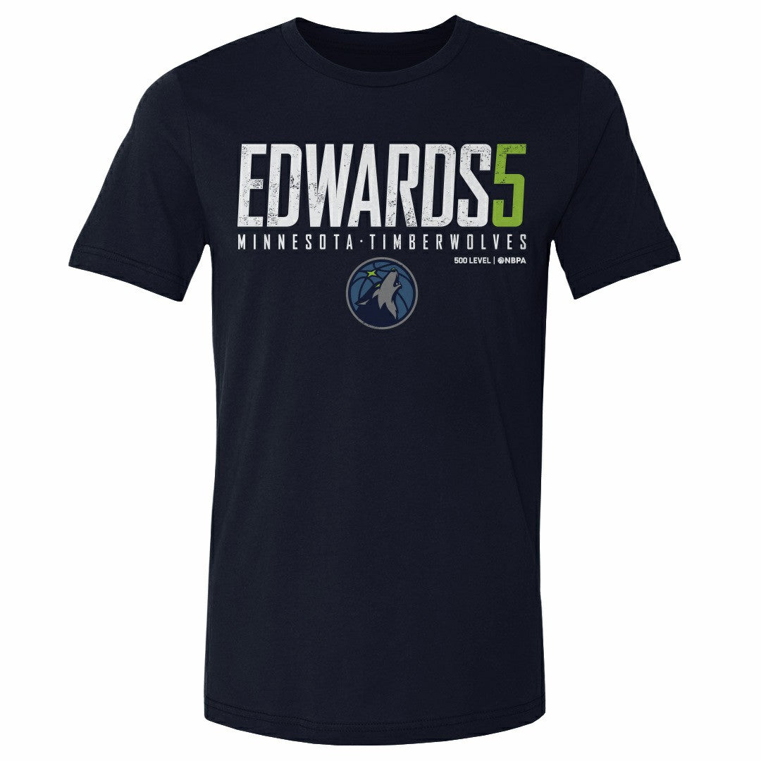 NBA - Anthony Edwards Minnesota Timberwolves 500 Level Elite T-Shirt - Navy
