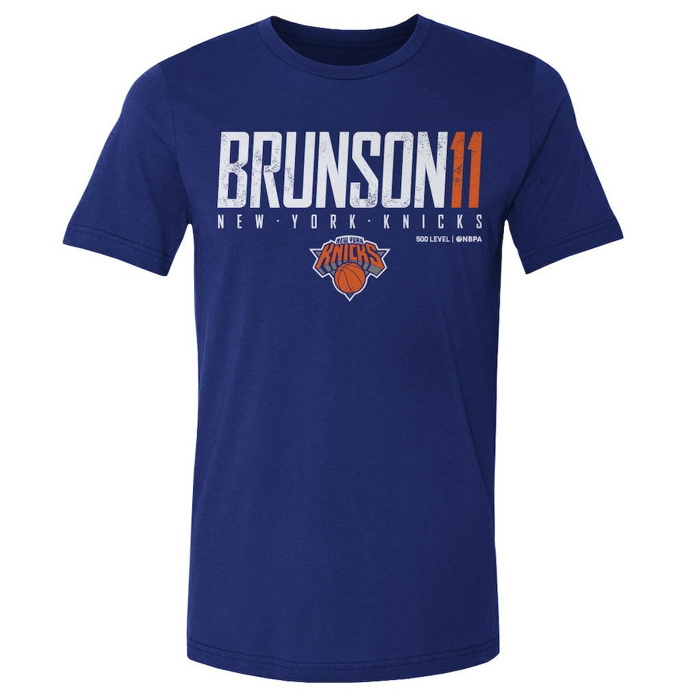 NBA - Jalen Brunson New York Knicks 500 Level Elite T-Shirt - Blue