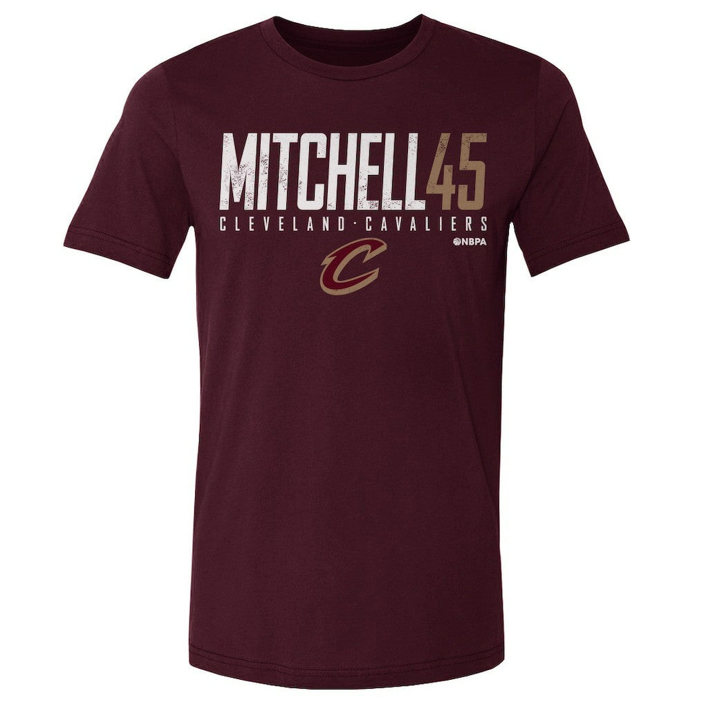 NBA - Donovan Mitchell Cleveland Cavaliers 500 Level Elite T-Shirt - Wine