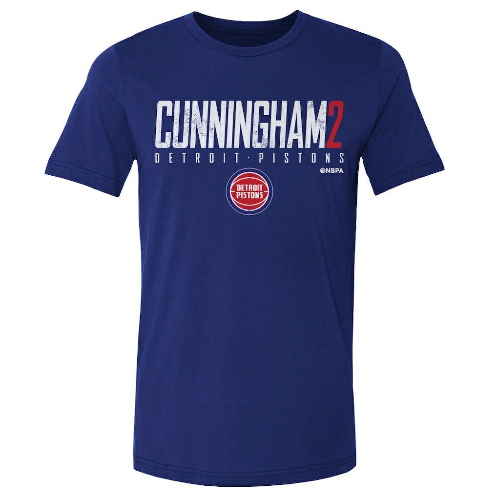 NBA - Cade Cunningham Detroit Pistons 500 Level Elite T-Shirt - Blue
