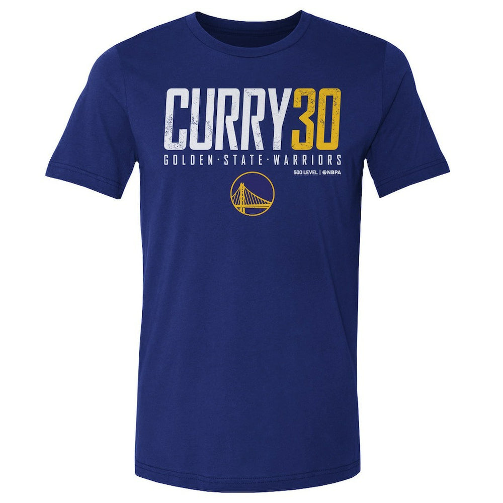 NBA - Stephen Curry Golden State Warriors 500 Level Elite T-Shirt - Royal