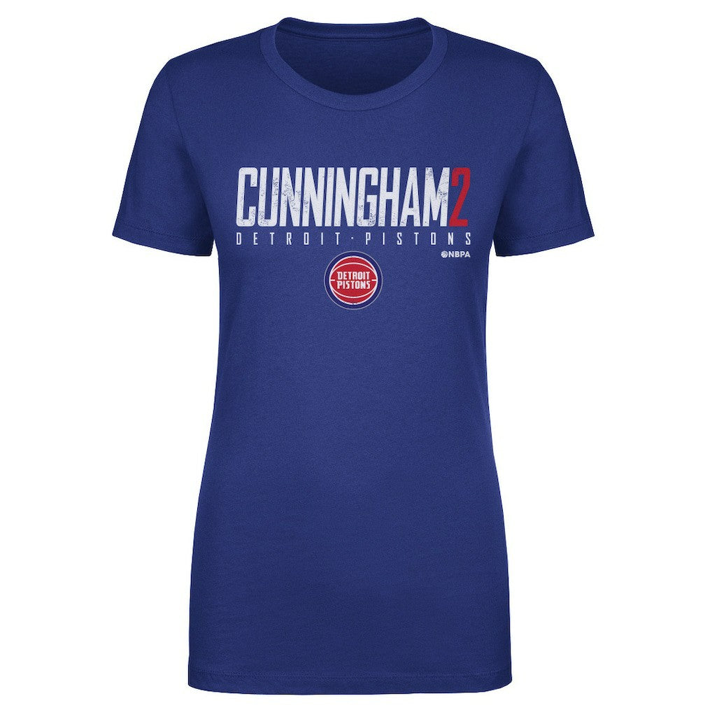 NBA - Cade Cunningham Detroit Pistons 500 Level Women's Elite T-Shirt - Blue