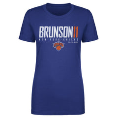 NBA - Jalen Brunson New York Knicks 500 Level Women's Elite T-Shirt - Blue
