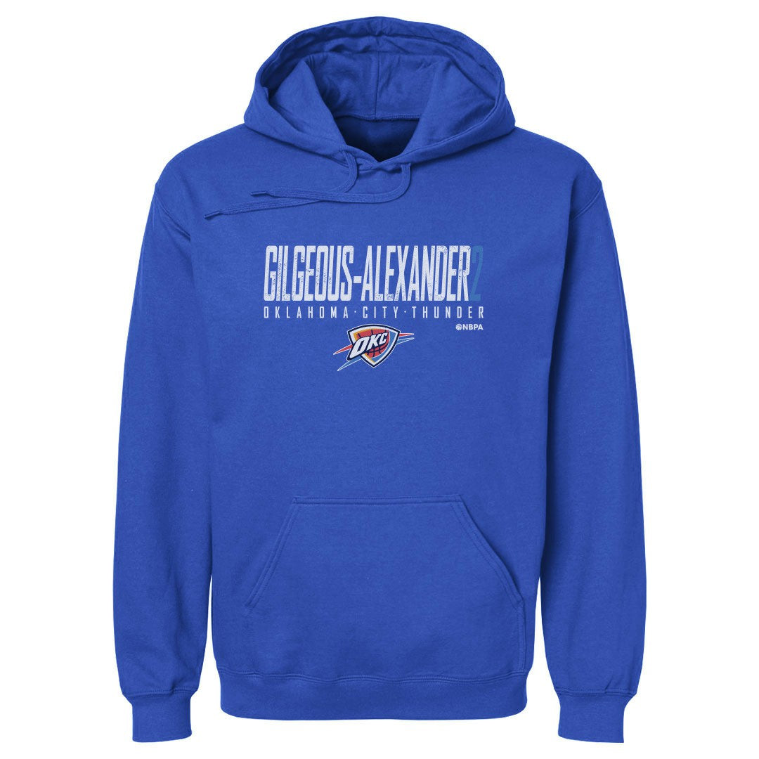 NBA - Shai Gilgeous-Alexander Oklahoma City Thunder 500 Level Elite Pullover Hoodie - Blue