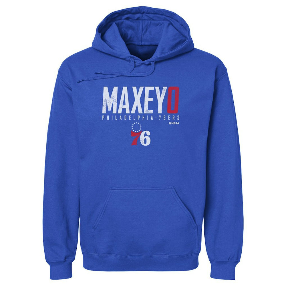 NBA - Tyrese Maxey Philadelphia 76ers 500 Level Elite Pullover Hoodie - Royal