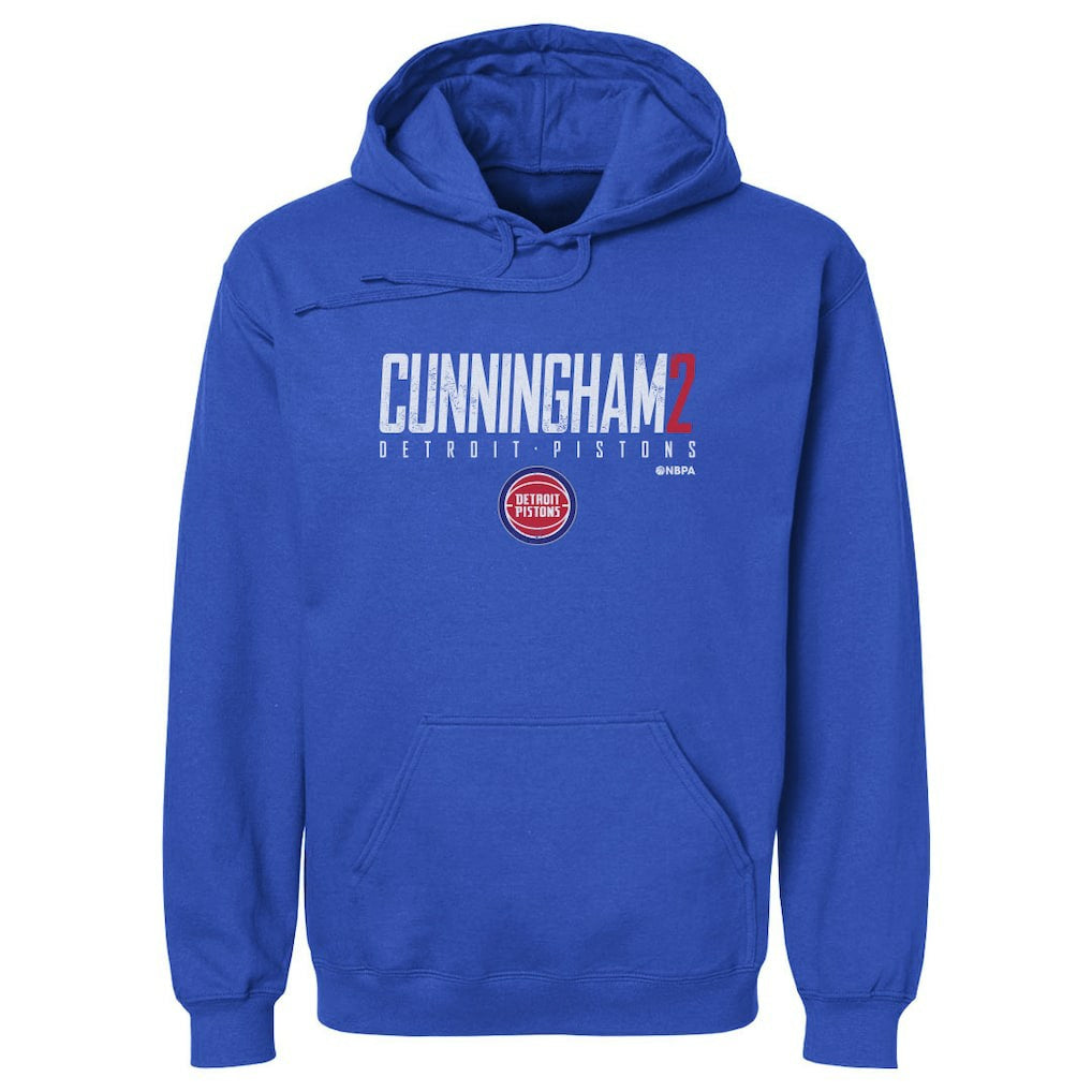NBA - Cade Cunningham Detroit Pistons 500 Level Elite Pullover Hoodie - Blue
