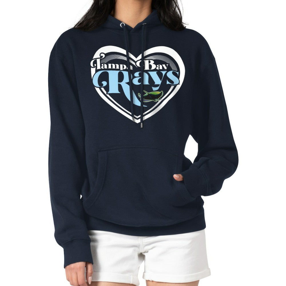 Tampa Bay Rays G-III 4Her by Carl Banks Women's Double Heart Fleece Pullover Hoodie Near Me