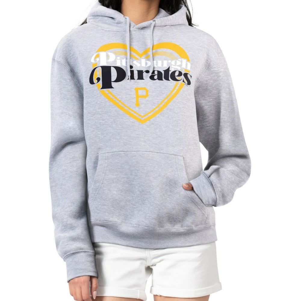Pittsburgh Pirates G-III 4Her by Carl Banks Women's Double Heart Fleece Pullover Hoodie Online