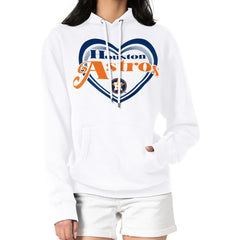 Houston Astros G-III 4Her by Carl Banks Women's Double Heart Fleece Pullover Hoodie On Sale