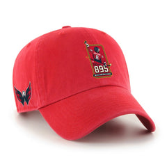 Alexander Ovechkin Washington Capitals '47 895 Most Goals of All Time Clean Up Adjustable Hat Red